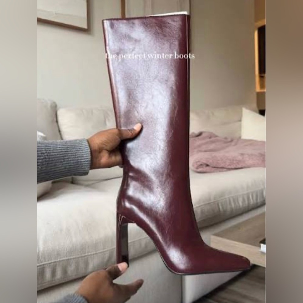 Zara wide heel boots